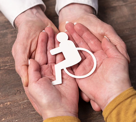 ADA Compliant Services ADA Handicap holding hands